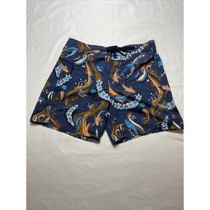 Patagonia Mens Size 38 8” Inseam Minimalist Wavefarer Board Shorts Fish Blue